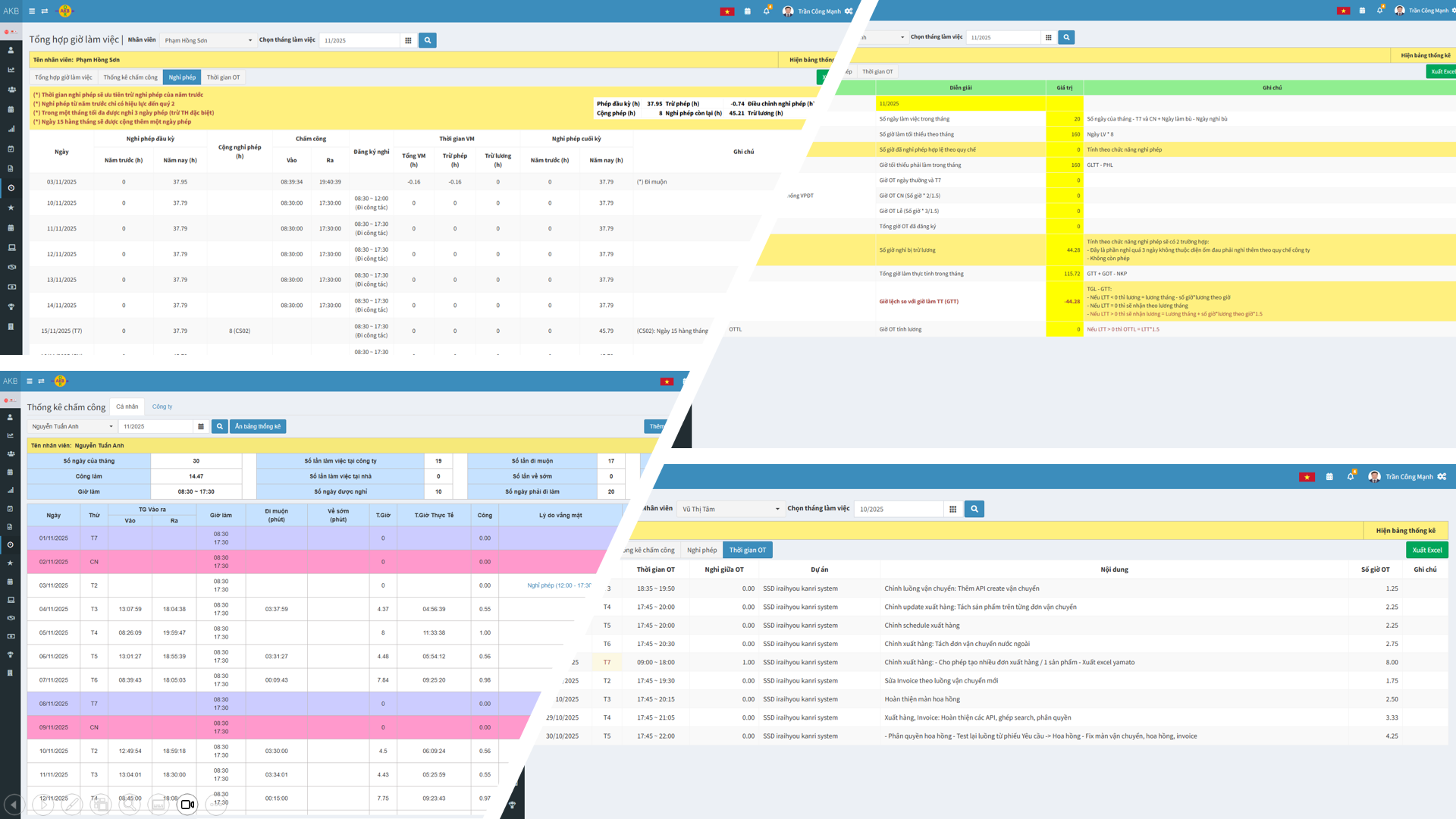 Chuyên cần và chấm công