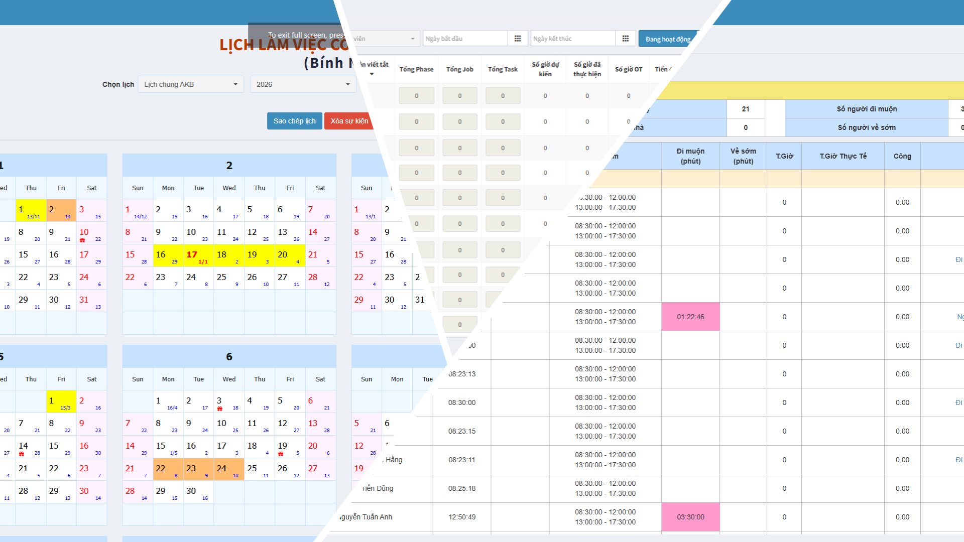 Hiệu Suất và Dự Án