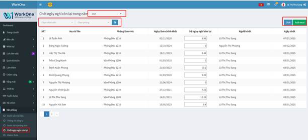 MÀN HÌNH CHỐT NGÀY PHÉP