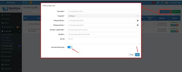 Tổ chức sự kiện